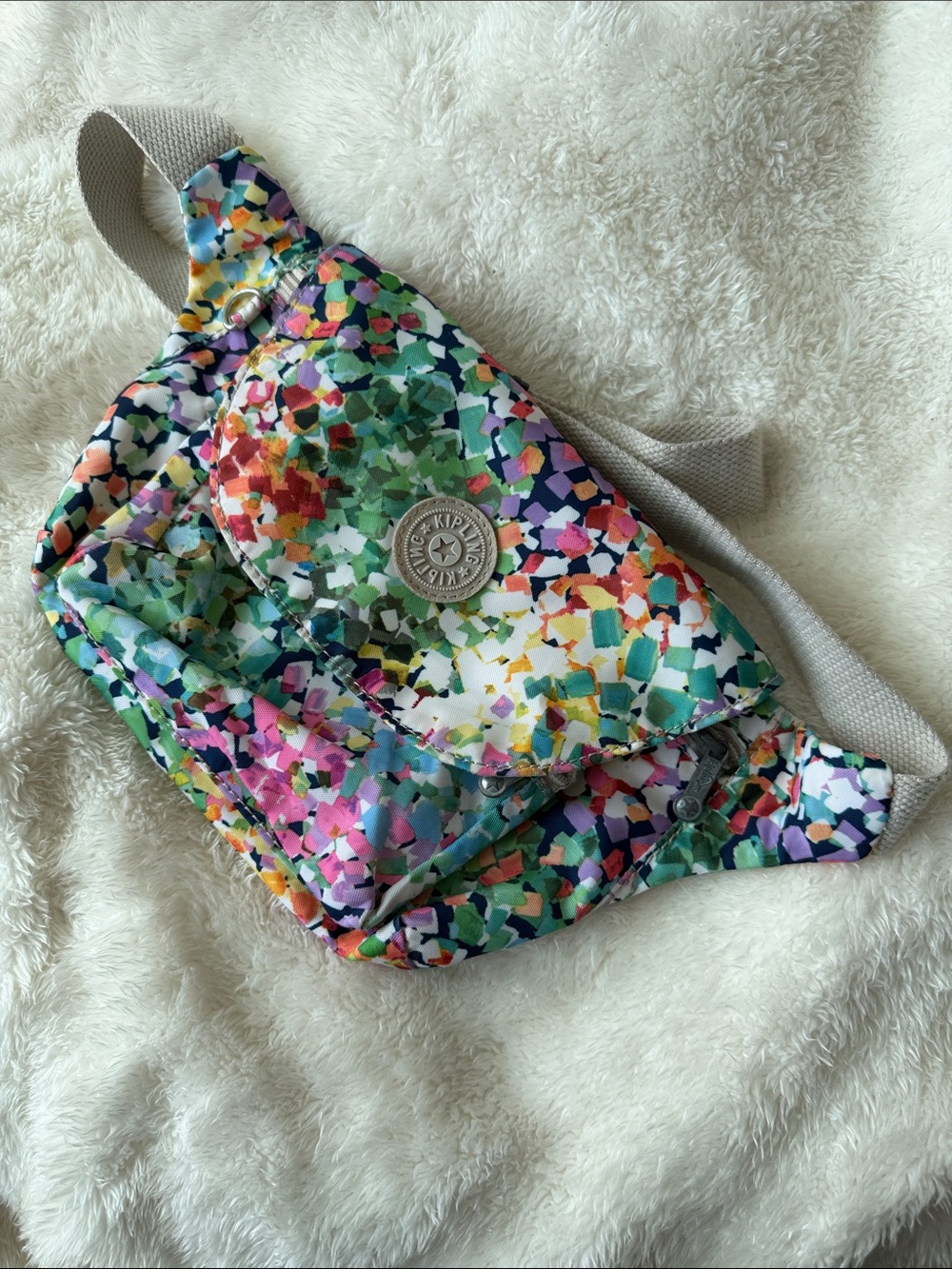 Kipling Multicolor Confetti Print Crossbody/Fanny Pack